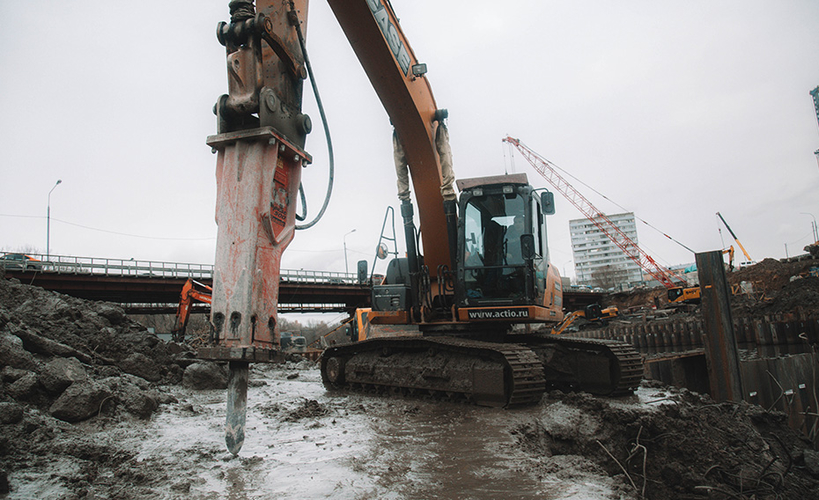 Реконструкция Волоколамки с гидромолотом Impulse S500 Classic