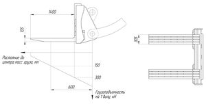 Вилы для блоков Impulse QFB-500