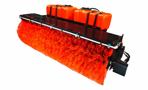 Щетка для фронтальных погрузчиков Щетка дорожная коммунальная Impulse SP 2400 G (гидра поворот) КОМПЛЕКТ (Щетка + система полива с насосом) без переходной плиты